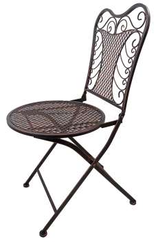 Preview: Elegantes Bistro-Set Eliza im romantischen Vintage-Design – Perfekt für Balkon, Terrasse & Garten